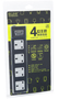 4-Outlet Power Strip (black)