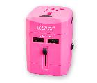 USB Travel Adapter (pink)