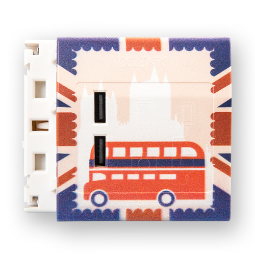 USB充電模組 - 雙層巴士