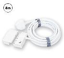 8m Power Cord (white)