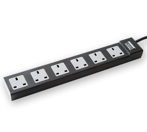 6-Outlet Power Strip (black)