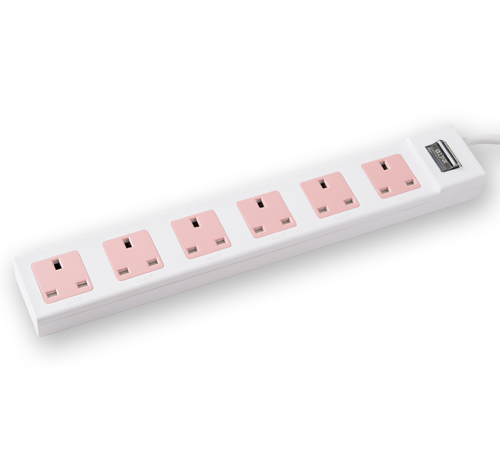 6-Outlet Power Strip (white)