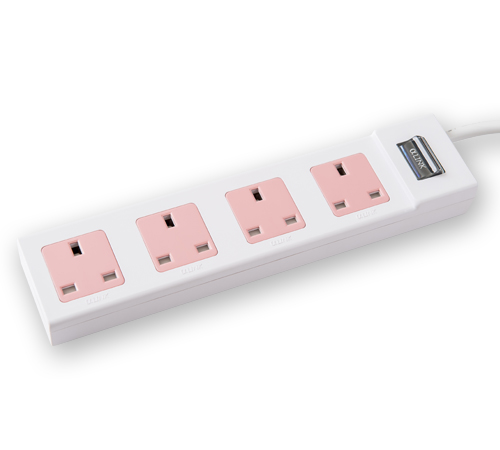 4-Outlet Power Strip (white)