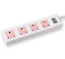 4-Outlet Power Strip (white)