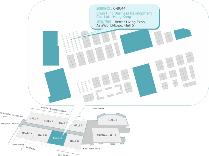 優質生活博覽2012展位平面圖
