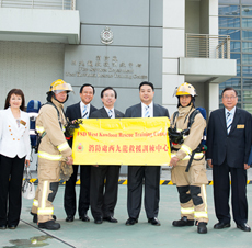 The Lok Sin Tong Benevolent Society, Kowloon – Visit to Fire Services Department – West Kowloon Rescue Training Centre